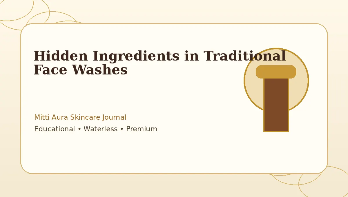 Hidden Ingredients in Traditional Face Washes