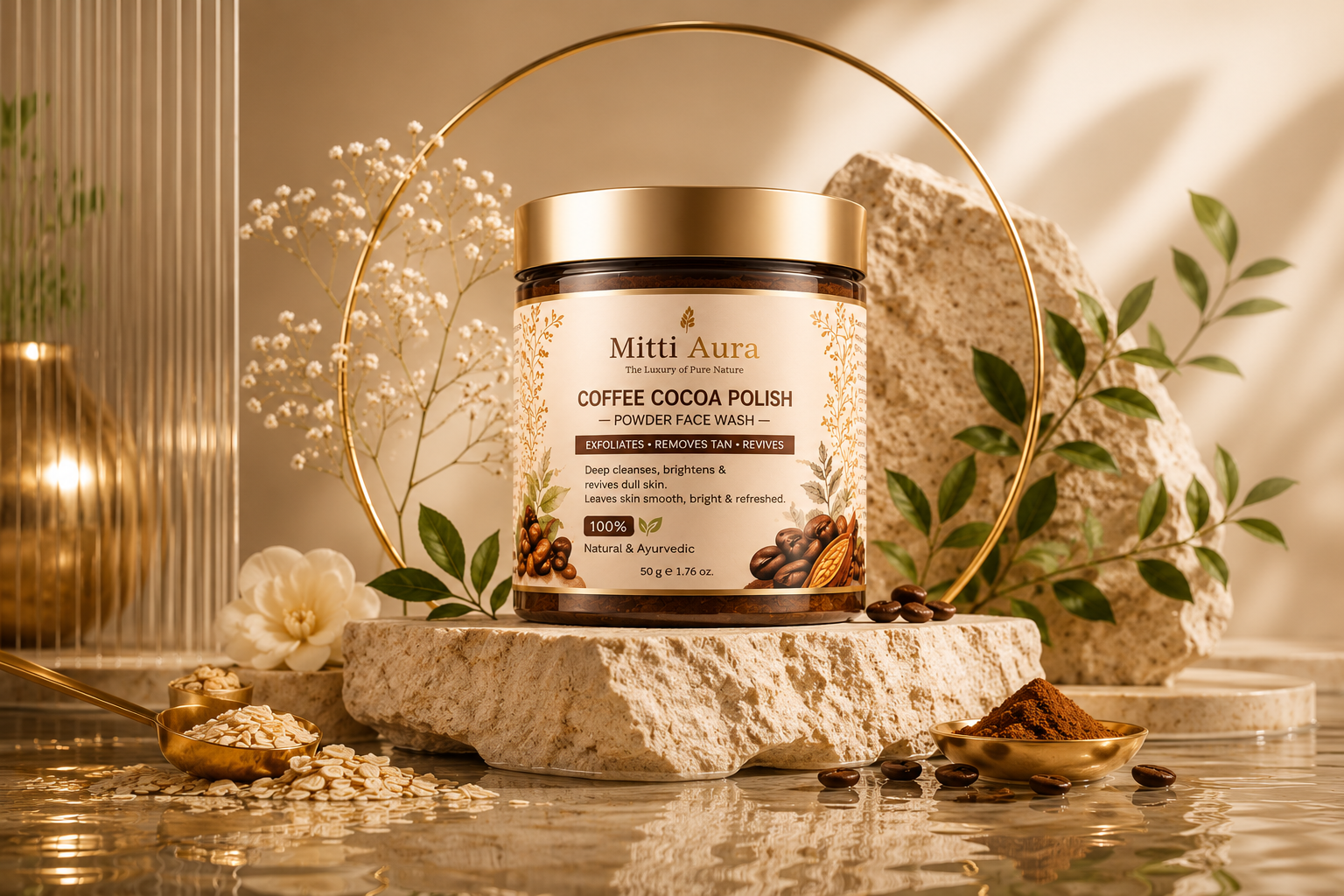 Coffee Cocoa Polish premium product photography